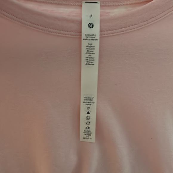 Lululemon pink tee size 8 - Picture 4 of 4